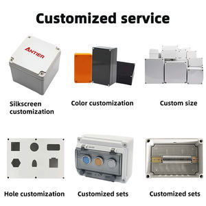 Boîtier de jonction étanche IP67 personnalisé <span class=keywords><strong>Antier</strong></span> pour extérieur, boîtier électronique en plastique ABS, modèle F, provenant de l'usine source - Product Image 3