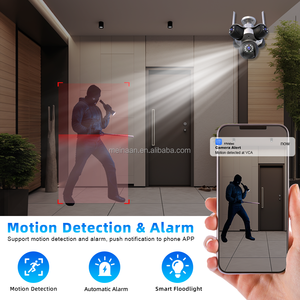 Cámara <span class=keywords><strong>IP</strong></span> PTZ Inalámbrica WiFi para el Hogar, OEM, 24MP, 12K, Seis en Uno, Zoom Óptico de 10X, CCTV, Cámara de Seguridad WiFi para Exteriores - Product Image 5