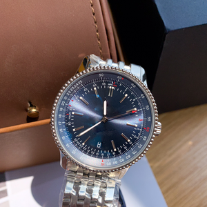 Reloj mecánico automático con zona horaria múltiple resistente al agua para hombre con cronógrafo de estilo de aviación clásico - Product Image 6