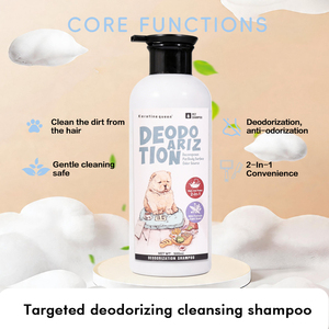 Shampooing doux <span class=keywords><strong>pour</strong></span> animaux de compagnie : désodorisant, hydratant en profondeur et nettoyant en douceur, adapté à tous les chiots, chatons, chiens et chats, grande taille - Product Image 1
