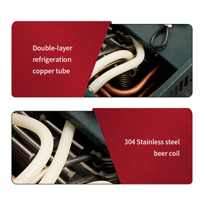 Distributeur de <span class=keywords><strong>bière</strong></span> froide de qualité alimentaire en acier inoxydable 47L <span class=keywords><strong>à</strong></span> 4 serpentin, <span class=keywords><strong>machine</strong></span> <span class=keywords><strong>à</strong></span> <span class=keywords><strong>bière</strong></span> pression pour restaurant et bar, certifié CE - Product Image 3