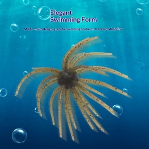Esca Morbida Bio-Mimetica a Forma di Riccio Marino da 25mm <span class=keywords><strong>per</strong></span> Spigola - Esca Artificiale Nera Galleggiante - Product Image 2