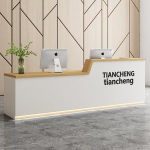 Mostrador de recepción de empresa sencillo y moderno, gimnasio, instituto de entrenamiento de baile, mostrador de caja de estudio - Product Image 3