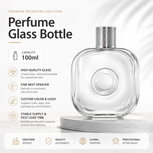 Botella <span class=keywords><strong>de</strong></span> Vidrio Transparente Cuadrada para Licores, Diseño Ergonómico Personalizado, Botella para Whisky, Licores y Bebidas Espirituosas con Cuello Prensado - Product Image 6