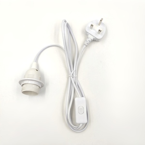 Enchufe Integrado del Reino Unido con Interruptor de Botón 303, Portalámparas <span class=keywords><strong>E27</strong></span> de Anillo Simple/Doble - Product Image 5