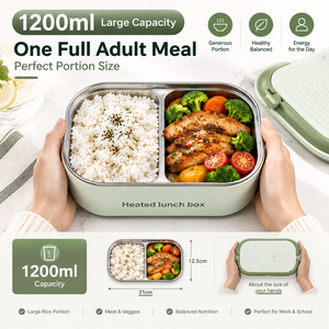 Newest Intelligent Self <b>Heating</b> <b>Lunch</b> <b>Box</b> 1.5L-Large Capacity Food Heater 100%-Leak-Proof Insulation <b>Lunch</b> <b>Box</b> for Home Use - Product Image 4