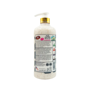 Vente en gros de gel douche blanchissant aux extraits de lait et lait de chèvre nettoyant pour le corps 1100ml pour une peau éclatante (bienvenue OEM/ODM) - Product Image 5