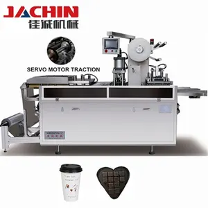 Máquina termoformadora de tampas de copos de café/bandeja de alimentos de plástico de alta capacidade