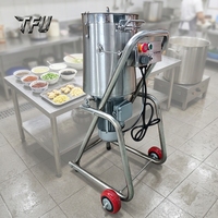 Pengaduk Daging Cabai Listrik Stainless Steel Tugas Berat Komersial Industri Vertikal TFU 32L Penghancur Buah dan Sayuran