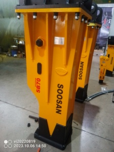 Martillo hidráulico SOOSAN Sb 70 para excavadoras, caja de martillo de 16-21 toneladas, cincel de Motor, nueva condición, construcción esencial - Product Image 6