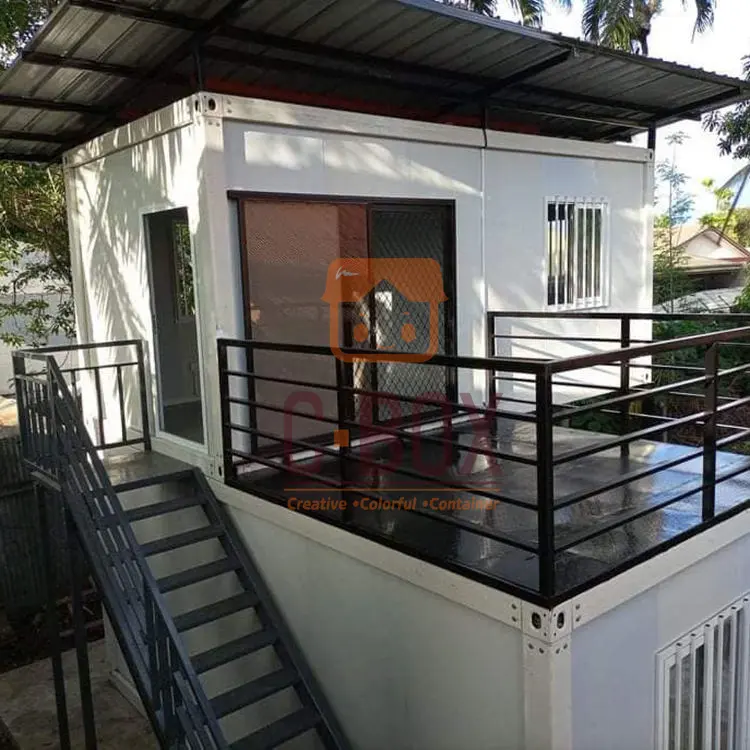 Solusi proyek Vila sewa sementara Tepi pantai Rumah liburan desain rumah rumah rumah Prefab kantor bangunan rumah kontainer prefabrikasi