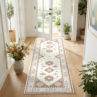 Tapis de couloir géométrique antidérapant, imprimé, doux, écologique, lavable en machine, pour la décoration de la buanderie, du salon, de la chambre et de la maison