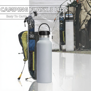 Camping Hiking Hydration <b>Flask</b> Korean Stainless Steel Double Walled Vacuum Insulated Leak-Proof <b>Large</b> Capacity for Eco-Friendly - Product Image 2
