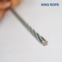 Câble en acier galvanisé 1x7, matériel de quincaillerie en gros, pour treuils, produits en acier longs, 10mm 17mm 1770mpa