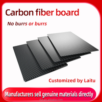 Planche en fibre de carbone 3k à vente chaude, 0,5 mm-4 mm, ultra légère et durable, pour carte de visite, modèle d'avion, cadre, poignée de clé