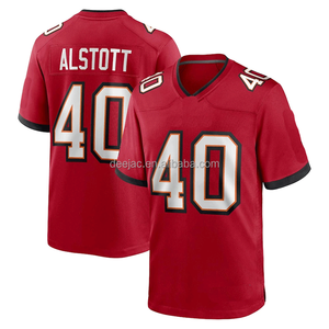 红色坦帕湾海盗蒸汽精英40迈克·阿尔斯托特31小温菲尔德10特雷·帕尔默7布基·欧文定制足球服 - Product Image 3