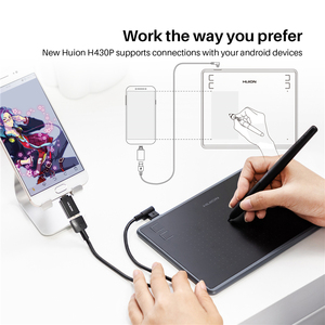 HUION — tablette graphique H430P, compartimentée en ligne, petite taille, pour dessin, éducation à la distance - Product Image 4