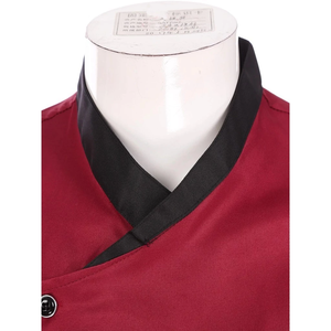 <span class=keywords><strong>Giacca</strong></span> <span class=keywords><strong>da</strong></span> Chef Unisex a Maniche Lunghe, Uniforme <span class=keywords><strong>da</strong></span> <span class=keywords><strong>Cucina</strong></span> per Ristorante e Hotel, Camicia <span class=keywords><strong>da</strong></span> Lavoro in Poliestere e Cotone con Contrasto di Colore - Product Image 4