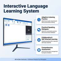 Logiciel de formation à l'interprétation simultanée pour laboratoire de langues universitaire, PC tout-en-un, 13 langues, notation vocale par IA