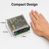 Convertisseur DC-DC simple haute efficacité 25W, entrée large 36V-72V vers sortie 5V/12V/24V, module d'alimentation de qualité industrielle