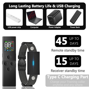 Collar de Adiestramiento Inteligente Recargable JiaBei con Modo de Vibración, Carga Tipo C, Hasta 45 Días de Autonomía en Espera para Control de Ladridos - Product Image 4