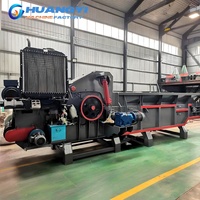 Broyeur de déchets de bois industriel, déchiqueteuse de bois robuste pour le recyclage du bois et la production de carburant