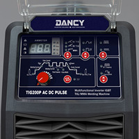 Soudeuse TIG 200 ampères TIG200P AC/DC pour aluminium, machine de soudage TIG numérique IGBT pour aluminium, acier inoxydable