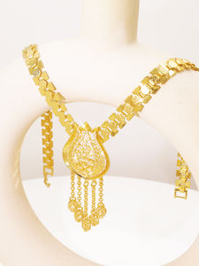 עיצוב תכשיטים משלך אפריקאי תכשיטי זהב, דובאי זהב סט תכשיטים בעיצוב תכשיטים - Product Image 6