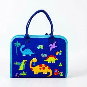 New Design 8 in 1 Colorful Felt Dinosaur Busy Board Story <b>Books</b> Montessori Toys for Toddler Early <b>Education</b> Quiet <b>Book</b> - Product Image 1