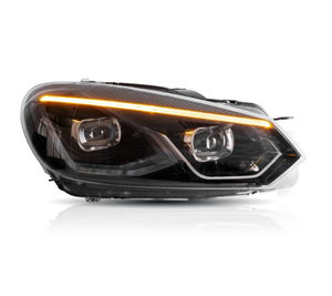 Faros Delanteros LED de Doble Haz VLAND para <span class=keywords><strong>VW</strong></span> <span class=keywords><strong>Golf</strong></span> 6 / MK6 2010 2011 2012 <span class=keywords><strong>2013</strong></span> 2014 con Señal de Giro Secuencial DRL - Product Image 4