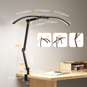 Lámpara LED de 6000K para <span class=keywords><strong>Mesa</strong></span> de Manicura, Iluminación de Escritorio para Oficina, Lámpara de <span class=keywords><strong>Mesa</strong></span> para Salón de Uñas, Cuidado de los Ojos, Diseño de Alto Brillo - Product Image 4