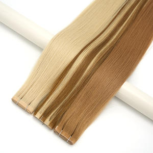 Extensiones de Cabello <span class=keywords><strong>Virgen</strong></span> Europeo 100%, Cinta Larga de PU, Trama Invisible Más Delgada, Doble Trama, Trama Inyectada en la Piel - Product Image 2