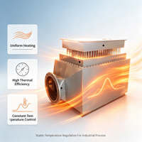 Chauffe-air électrique industriel pour conduits, élément chauffant en acier inoxydable personnalisé pour système de séchage CVC avec capteur de température