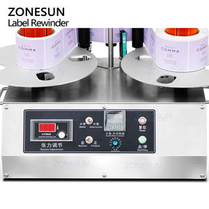 เครื่องม้วนกระดาษอัตโนมัติแบบตั้งโต๊ะ ZONESUN ZS-RJL2 พร้อมตัวนับมิเตอร์ สำหรับม้วนกระดาษ ป้ายสติกเกอร์ และม้วนต่อม้วน - Product Image 2