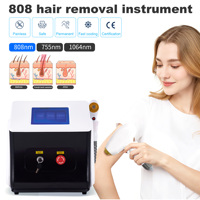 Appareil professionnel portable d'épilation au laser diode pour femmes et hommes, visage et corps, 3 longueurs d'onde 808nm 755 1064nm