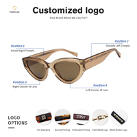 Fournisseur fiable de lunettes de soleil pour femmes de marque Miu Luxury, monture épaisse vintage, style œil de chat, lunettes de soleil rétro œil de chat en acétate