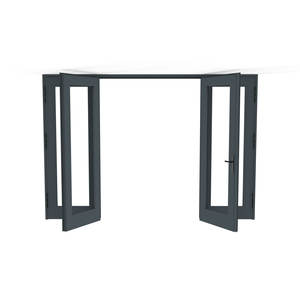 ระบบประตูไฮดรอลิกอะลูมิเนียม Xf156 บานประตูกว้าง 156 มม. รุ่น 6063 T5 ดีไซน์แบบสปริงพื้น สำหรับทางเข้าวิลล่า - Product Image 1