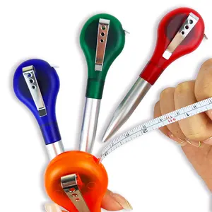 High quality promotional originality gift Multi-Functional 2-in-1 Measuring Tape Ball ballpoint Pen with Measuring Tape ruler