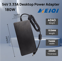 Adaptor Daya Laptop Universal MEIQI Rohs 180W 24V 7.5A Output DC untuk PC Desktop dan Laptop