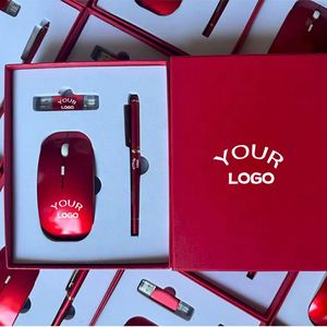 2025 Trending High End Custom Corporate Items Luxury Business Gift Flash Drive <b>Pen</b> <b>Mouse</b> Set - Product Image 2