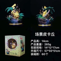 Figurine Pokemon Feu Vulpix et Glace Vulpix Cyndaquil Ivysaur Pikachu Scénario Figurines Vente en Gros