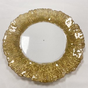 New Ideas Plastic Charger Plate Gold Beaded Party Supplies Cheap 13 Inch Charger Plate for Wedding <strong>Decorating</strong> <strong>Catering</strong> - Product Image 4