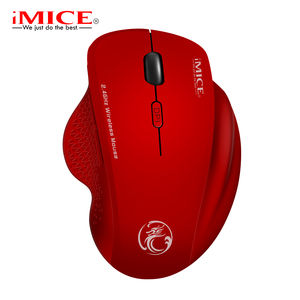G6 Ergonomic 2.4GHz không dây Chuột quang 3D phong cách 6 nút <span class=keywords><strong>USB</strong></span> 800/1200/1600 dpi cho văn phòng chơi game có sẵn màu đỏ/xám/đen - Product Image 3