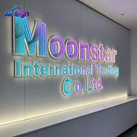 Enseigne LED 3D personnalisée en acrylique lumineux et coloré avec effet miroir infini, télécommande et cadre en acier inoxydable pour la décoration de la maison, des bars et des mariages