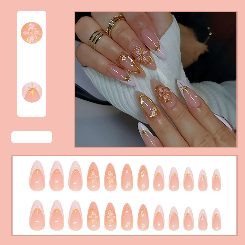 Hot Sale Factory Price 3d Flower Press on Nails Wholesale Nails Art Artificial Fingernails for Nail Art Salon