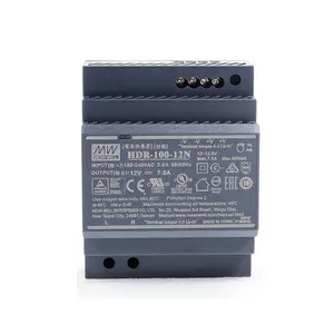 Meanwell HDR-100-12N 90w ultra slim din rail power supply 12v