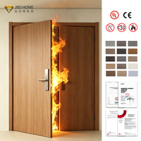 Porte coupe-feu en bois minimaliste, homologuée CE EI60, pour appartement et villa, décoration intérieure