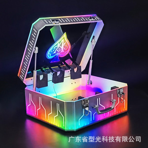 ชั้นวางโชว์ไวน์แชมเปญทรงสี่เหลี่ยมพร้อมไฟ LED สำหรับบาร์และคาราโอเกะ - Product Image 2