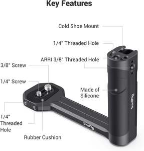 Mango lateral de aluminio SmallRig compatible con DJI Ronin-S/SC/RS 2/RSC 2/RS 3/3 <span class=keywords><strong>Pro</strong></span> RS/RS 3 Mini y para ZHIYUN <span class=keywords><strong>Crane</strong></span> <span class=keywords><strong>2S</strong></span>/2/V2 y para MOZA - Product Image 2