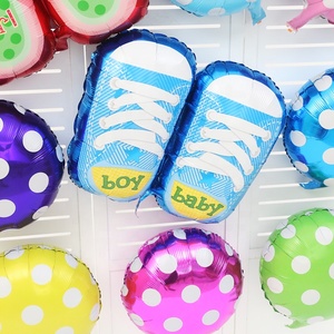 <span class=keywords><strong>Feliz</strong></span> <span class=keywords><strong>cumpleaños</strong></span> decoración suministros <span class=keywords><strong>55</strong></span>*75CM zapatos de bebé globo de la hoja de aluminio - Product Image 3